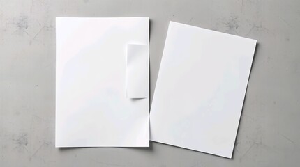 modern A4 and A3 paper sheets