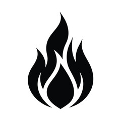 Flame Shape Icon Vector Illustration