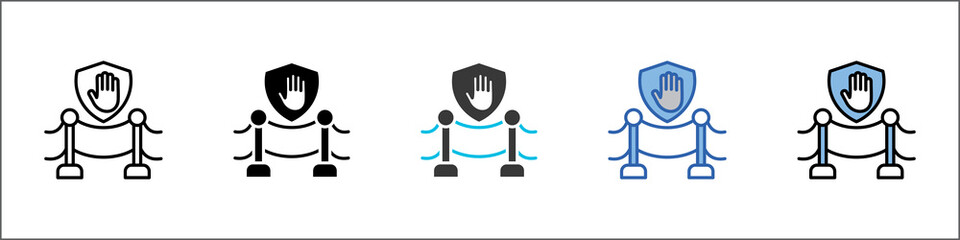 Restricted Icon Pack Multistyle Illustration