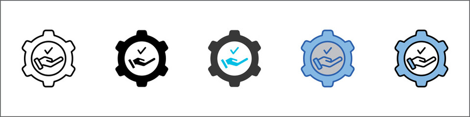 Service Icon Pack Multistyle Illustration