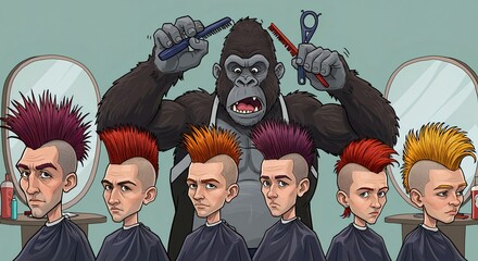 Gorilla Barbershop: A Punk Rock Hairdo