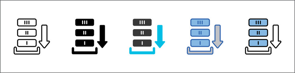 Queue Icon Pack Multistyle Illustration