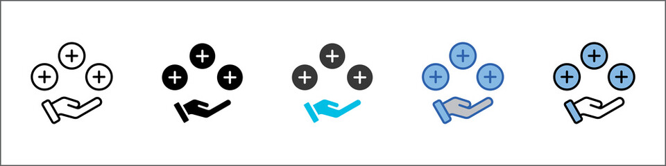 Benefit Icon Pack Multistyle Illustration