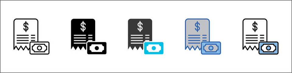 Fee Icon Pack Multistyle Illustration