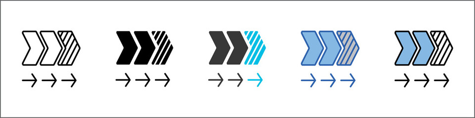 First Row Icon Pack Multistyle Illustration