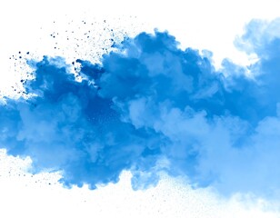 Obraz premium Abstract blue cloud explosion