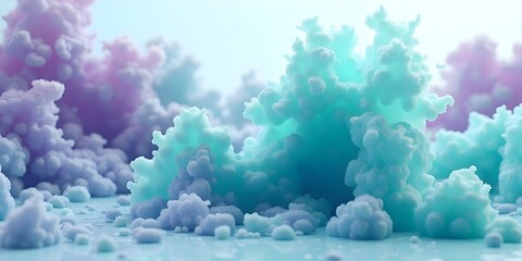 Pastel dreams soft cloudscape ethereal abstract background with gentle hues and dreamlike