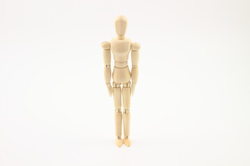 デッサン人形の直立した美しい姿