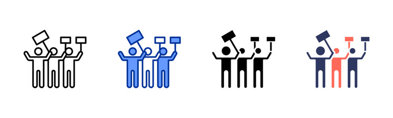 Demonstration icon sheet multiple style collection