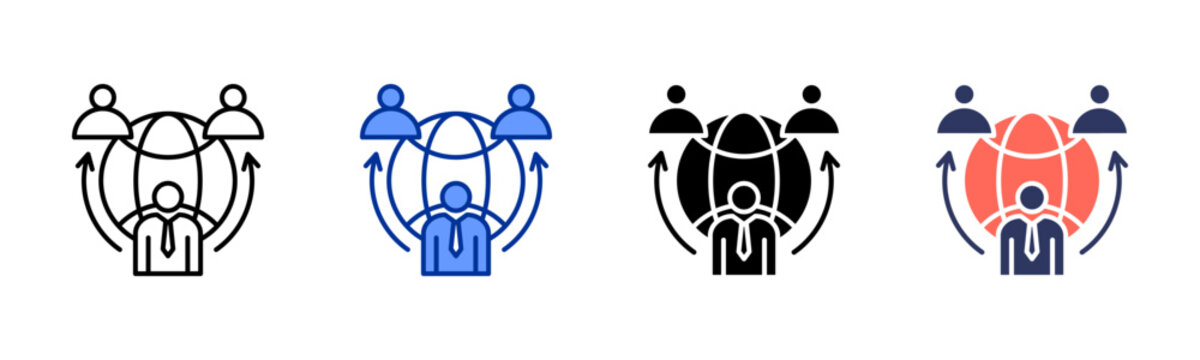 Outsourcing icon sheet multiple style collection