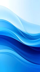 Fototapeta premium Abstract blue wavy background