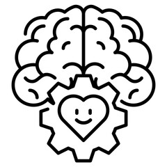 Stress Relief Line Icon