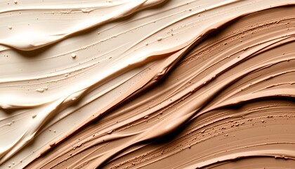the image displays a close up view of textured strokes in varying shades, creating a layered, abstract position, the main subject is the interplay of these strokes