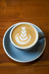 Hot Macadamia Latte, Indonesia, captured on July 13, 2025. Creamy espresso with macadamia nut milk, served warm in a ceramic cup on a table for a rich, nutty flavor