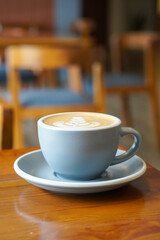 Hot Macadamia Latte, Indonesia, captured on July 13, 2025. Creamy espresso with macadamia nut milk, served warm in a ceramic cup on a table for a rich, nutty flavor