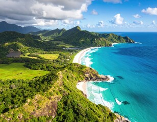 Obraz premium Tropical Island Coastline