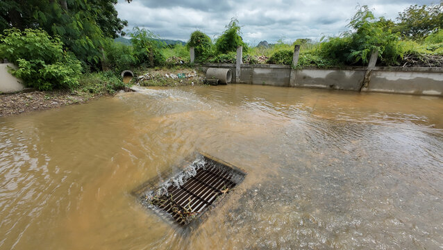 Backgrounds, Brown, Drainage, Flood, Grid Pattern