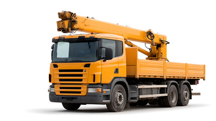p3685236 266 The truck crane and front loader are isolated, emphasizing their functionality and readiness for rent in various construction projects. Ideal for heavy-duty tasks. 14804530 1