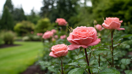 p3685236 334 Vibrant roses in full bloom showcasing lush green foliage in a sunny garden 11504615 1