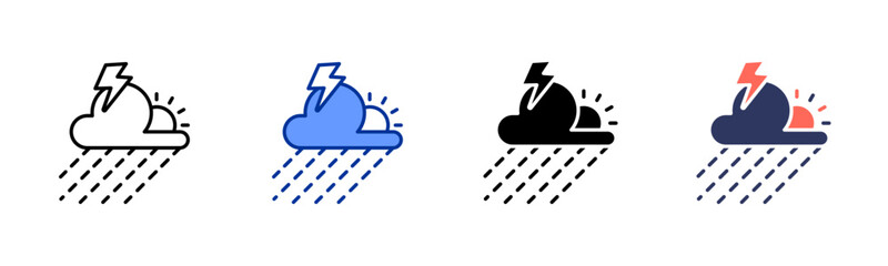 Weather icon sheet multiple style collection