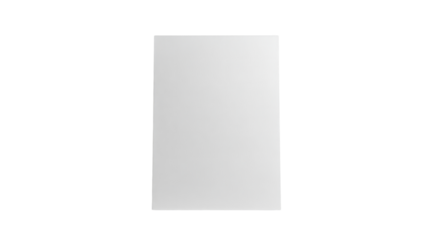 A white rectangular piece of paper