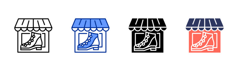 Shoe Store icon sheet multiple style collection