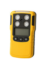 Isolate Transparent Compact digital gas detector for monitoring air quality and safety in industrial environments. PNG Die-Cut