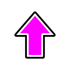 vector illustration of a purple arrow