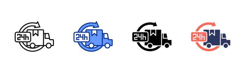 Cargo Service icon sheet multiple style collection
