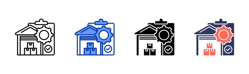 Inventory Management icon sheet multiple style collection