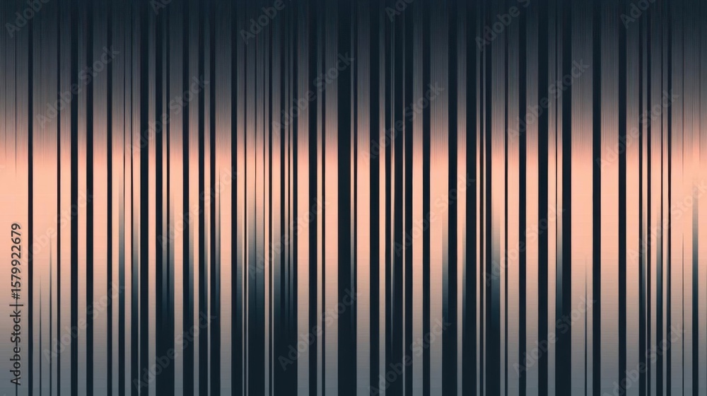 Poster abstract gradient lines create an ambient illusion with vertical pattern