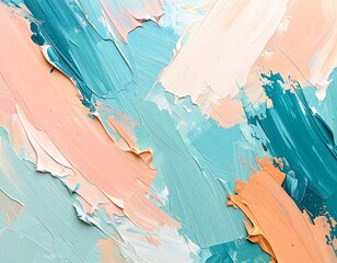 Abstract painting, vibrant colors