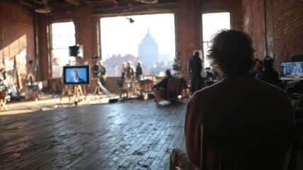 Film production studio indoor