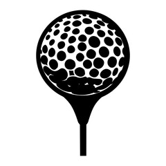 Golf logo silhouette sports black vector