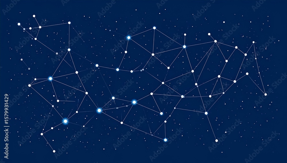 Wall mural abstract global network connection concept. futuristic technology visualization with a glowing data 