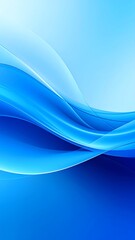 Obraz premium Abstract flowing blue waves (1)