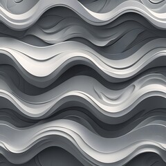 Obraz premium This seamless abstract blue wavy line pattern creates a decorative liquid art illustration for a dynamic ocean-inspired backdrop