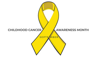 Childhood Cancer Awareness Month. background, banner, card, poster, template. Vector illustration.
