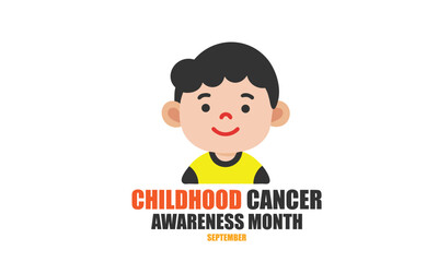 Childhood Cancer Awareness Month. background, banner, card, poster, template. Vector illustration.