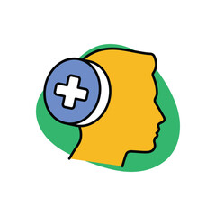 Health First Icon vector stock illustration