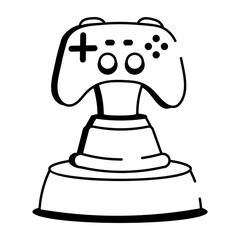 A drawing style icon showing esports trophy
