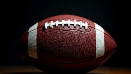 American Football with White Laces
