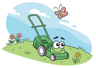 tractor in the meadow