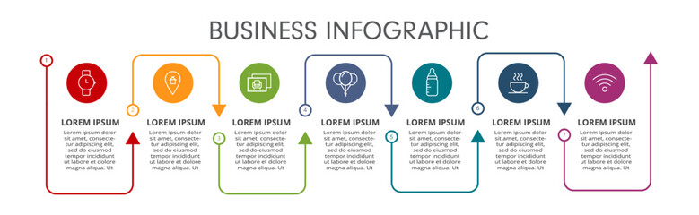Business and Retail infographic process