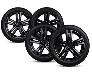 Fototapeta premium Black alloy wheels