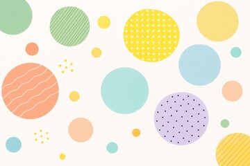 Colorful geometric circles with various patterns on light background representing creative abstract graphic artwork concept.
