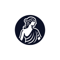 Greek lady logo
