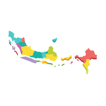 Colorful Indonesia Map Illustration A Vibrant Geographical Representation of the Archipelago Nation