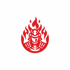 Samurai fire logo