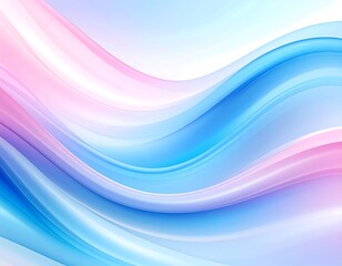 Fototapeta premium Abstract flowing waves of pastel colors (1)